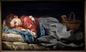 Sleeping Girl by Bernhard (fl.1624-87) Keil