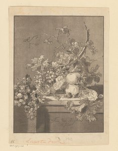 Basket with Fruits by Bernhard Schreuder