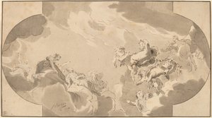 Ceiling Decoration by Bernhard Schreuder after Jacob de Wit