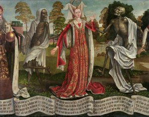 Danse Macabre: Empress (detail) by Bernt Notke