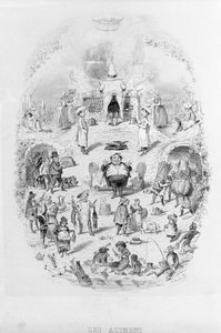 Food: Cooking and Different Ways of Preparing Food in Brillat - Savarin Illustrated by Bertall. Paris 1840 by Bertall