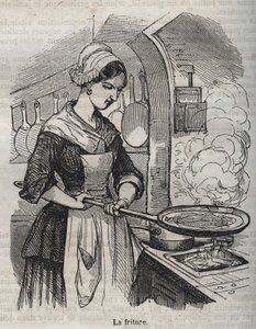 La friture - engraving in 