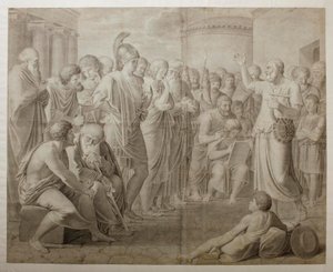 Homer Singing to the People by Bertel Thorvaldsen