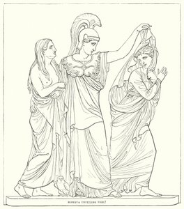Minerva unveiling Vice by Bertel after Thorvaldsen