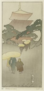 Temple in Rain