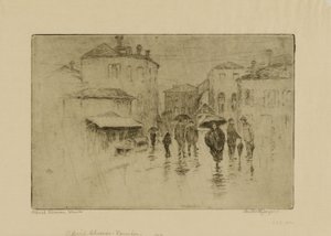 April Shower, Venice by Bertha E. Jaques