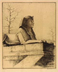 Sphinx, Thames, London by Bertha E. Jaques