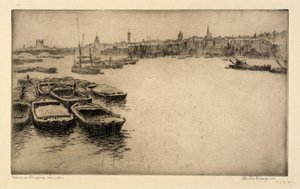Thames Shipping, London by Bertha E. Jaques