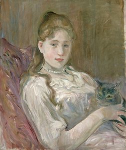 the pink dress by berthe morisot 1870  Berthe Morisot, The Pink Dress