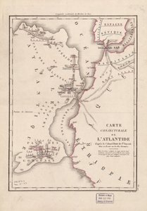 Conjectural Map of Atlantis by Berthe