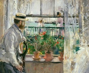 Eugene Manet (1834-92) on the Isle of Wight by Berthe Morisot
