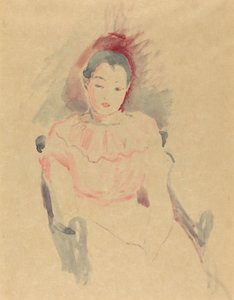 Girl Seated, 1894 by Berthe Morisot