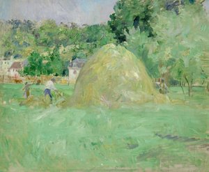 Haystacks at Bougival, 1883 by Berthe Morisot