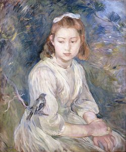 Little Girl with a Bird