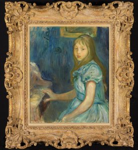 Lucie Léon at the Piano by Berthe Morisot