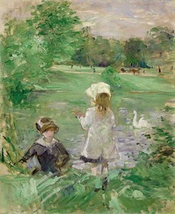 On the Lakeside by Berthe Morisot