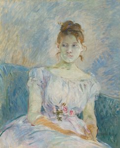 Paula Gobillard in Her Ball Gown by Berthe Morisot
