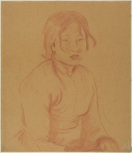 Peasant Girl by Berthe Morisot