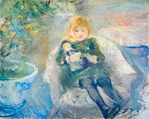 Young girl with doll