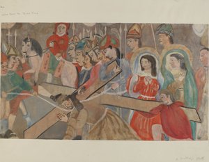 Station of the Cross No. 9: Jesus Falls the Third Time by Beulah Bradleigh