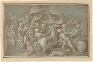 Battle Scene by Biagio Pupini