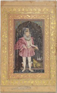 A Rare Mughal Portrait of James I, c.1615-18 by Bichitr Bichitr