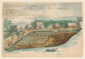View of Sommelsdijk in Suriname