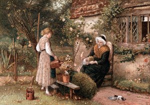 Youth and Age by Birket Foster