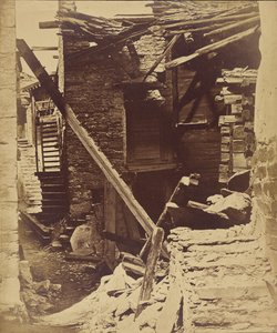Destroyed House, After an Earthquake Near Viege, Valais, Switzerland by Bisson Frères