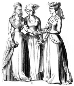 A Bourgeoise, a Peasant and a Noble Woman