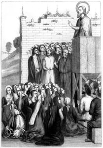 Christ preaching, 15th century 1849