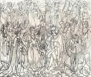 Marriage of King Louis XII of France and Mary Tudor, 16th century, 1849