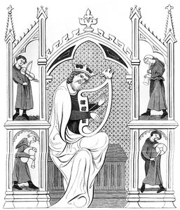 Music Concert, 13th Century 1849 by Bisson and Cottard