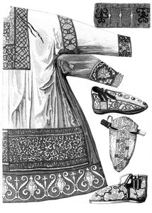 Royal garments of Charlemagne 742-814, 15th century 1849