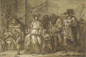 Julius Sabinus and Epponina with Their Two Children Paraded as Prisoners through Rome by Blaise Nicolas Lesueur