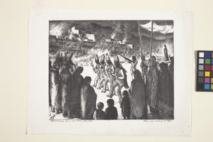 Christmas Eve At Taos Pueblo by Blanche Grant