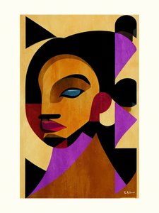 Abstract Geometric Woman by Bo Anderson