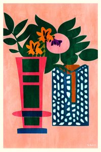 Vibrant Botanical Vases