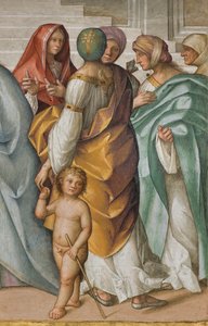 Central Nave, Second North Span, Marriage of the Virgin, Boccaccio Boccaccino 1514-15, (detail) by Boccaccio Boccaccino