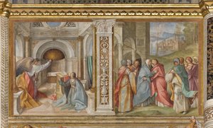 Central Nave, Third North Span, Annunciation, Visitation, Boccaccio Boccaccino 1516-17