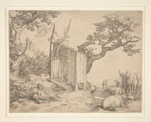 A shed, Mercury and Argus