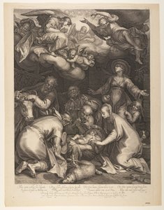 The Adoration of the Shepherds by Boetius Adams Bolswert