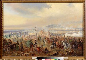 The Battle of Leipzig in October 1813 by Bogdan Willewalde