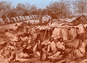 Panama village, late 19th century