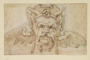 Grotesque mask, 17th century