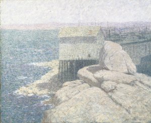 Chinese Fishing Village, Monterey Bay, California by Bolton Coit Brown