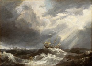 Sunlight on a Stormy Sea, c. 1640s by Bonaventura Peeters