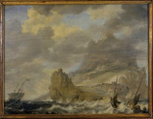 The Harbour from Tenerife by Bonaventura Peeters
