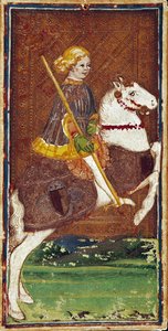 Map of the Tarot game of the Visconti family of Bonifacio Bembo, mid-15th century - Bergamo, Galleria dell