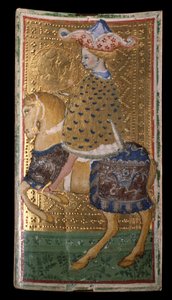 Visconti-Sforza tarot decks: the horse of denari